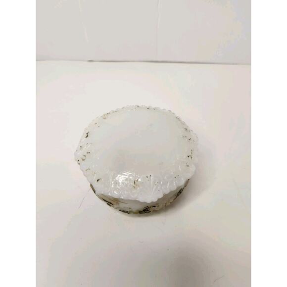 Lot of 6 Vintage Avon Milk Glass Perfume Bottles + Powder Dish Vanity Set - Picture 8 of 10